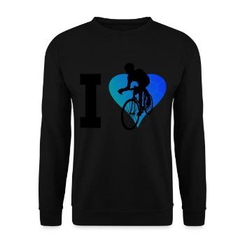 Road Cycling Women's Road Cyclists - Unisex Sweatshirt - black - Front - Alina (178cm) & Michal (187cm)
