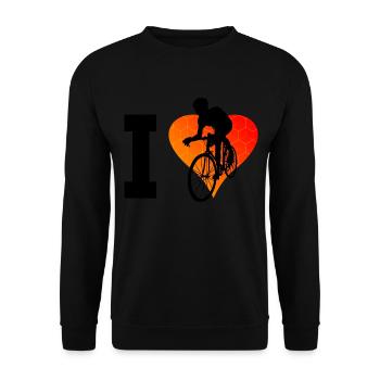 Vélo de route Hommes Vélo de route Vélo de route Vélo de route - Sweat-shirt Unisexe - noir - Devant - Alina (178cm) & Michal (187cm)