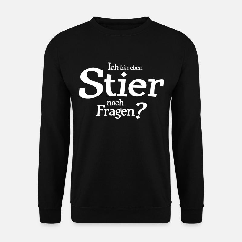 Sternzeichen Stier - Unisex Pullover - Schwarz