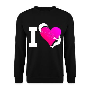Kitesurfer Kitesurf Femmes Kitesurf Kite - Sweat-shirt Unisexe - noir - Devant - Alina (178cm) & Michal (187cm)