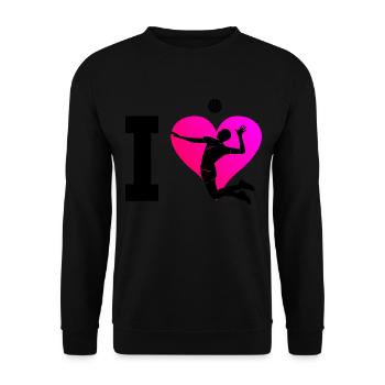 Beach Volleyball Beach Volley Volleyball - Unisex Sweatshirt - black - Front - Alina (178cm) & Michal (187cm)