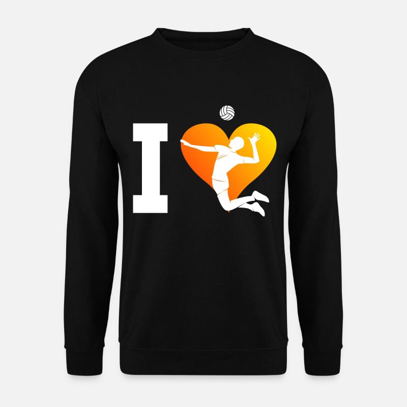 Volley Beach Volley Herren Beachvolleyball - Unisex Pullover - Schwarz