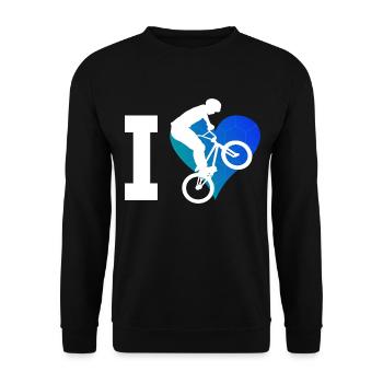 Vélo bmx garçons bmx vélo hommes femmes bmx - Sweat-shirt Unisexe - noir - Devant - Alina (178cm) & Michal (187cm)