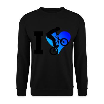 Radfahren Herren Damen Bike bmx jungen bmx - Unisex Pullover - Schwarz - Vorne - Alina (178cm) & Michal (187cm)