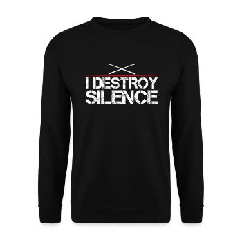Tambours - Sweat-shirt Unisexe - noir - Devant - Alina (178cm) & Michal (187cm)