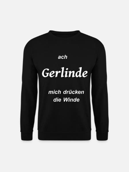 gerlinde winde pups furz - Unisex Pullover - Schwarz