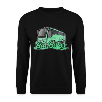 Bus Babes | Cadeau de chauffeur de bus - Sweat-shirt Unisexe - noir - Devant - Alina (178cm) & Michal (187cm)