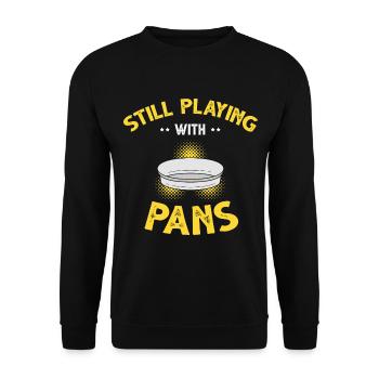 Gold Digger Gold Panning Gold Mining Designs - Unisex Sweatshirt - black - Front - Alina (178cm) & Michal (187cm)
