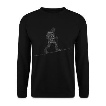 Damen Herren Skiing Tour Ski Mountaineering - Unisex Pullover - Schwarz - Vorne - Alina (178cm) & Michal (187cm)