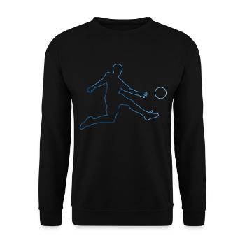 Football Hommes Football Football Spi - Sweat-shirt Unisexe - noir - Devant - Alina (178cm) & Michal (187cm)
