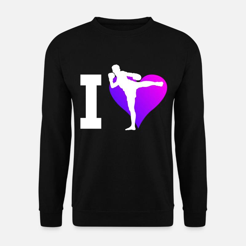 Thaibox Herren Thaiboxing Thaiboxer Thaiboxen - Unisex Pullover - Schwarz