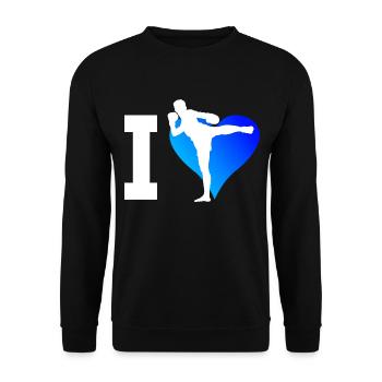 Boxe Thaïlandaise Hommes Thai Box Muay Thai Femmes - Sweat-shirt Unisexe - noir - Devant - Alina (178cm) & Michal (187cm)