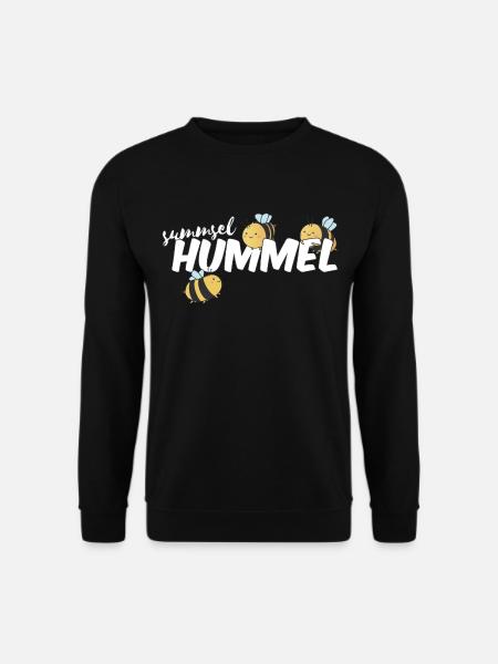Summsel Hummel Tier niedliche Hummel - Unisex Pullover - Schwarz