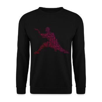 Kungfu Kung Fu Arts Martiaux Wushu Hommes - Sweat-shirt Unisexe - noir - Devant - Alina (178cm) & Michal (187cm)