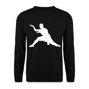 Arts Martiaux Wushu Hommes Kung Fu Kungfu Femmes - Sweat-shirt Unisexe - noir - Devant - Alina (178cm) & Michal (187cm)