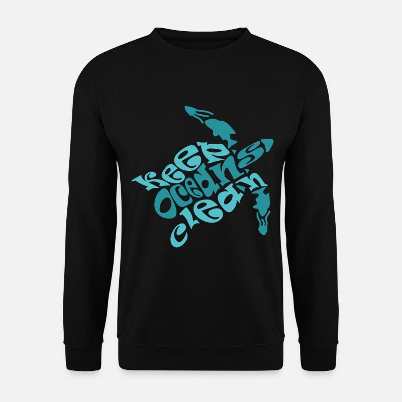 Tauchen Halten Sie die Ozeane sauber - Unisex Pullover - Schwarz