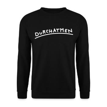 atmen - Unisex Pullover - Schwarz - Vorne - Alina (178cm) & Michal (187cm)