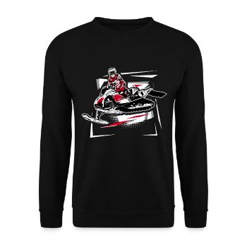 Snowmobil - snowmobile - snowmobile - Unisex Sweatshirt - black - Front - Alina (178cm) & Michal (187cm)