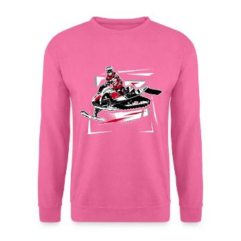 Snowmobil - Motorschlitten - Snowmobile - Unisex Pullover - Pink - Vorne