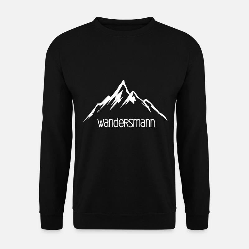 Wandersmann Berge - Unisex Pullover - Schwarz