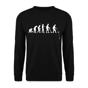 Sondengänger Schatzsucher Magnetangeln Sondeln - Unisex Pullover - Schwarz - Vorne - Alina (178cm) & Michal (187cm)