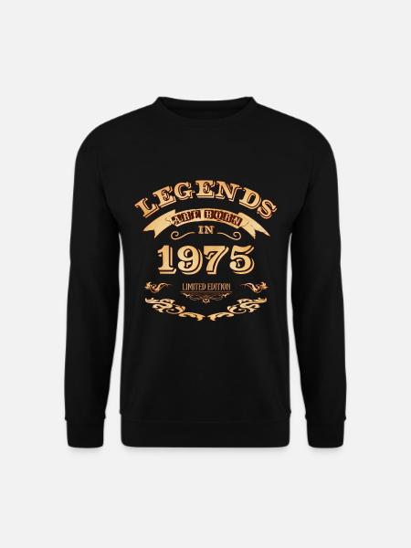 Legends are born in 1975 - Unisex Sweatshirt - black