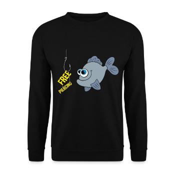 Free Piercing - Unisex Pullover - Schwarz - Vorne - Alina (178cm) & Michal (187cm)