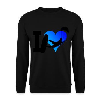 Kitesurfer Kite Kitesurfing Kitesurfing Kiting - Unisex Sweatshirt - black - Front - Alina (178cm) & Michal (187cm)