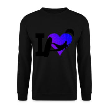 Kitesurf Women Kite Kitesurfer Men Kiting - Unisex Sweatshirt - black - Front - Alina (178cm) & Michal (187cm)