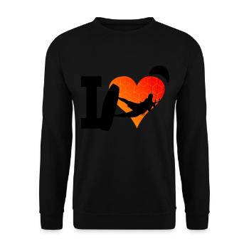 Kiten Kite Kitesurf Femmes Kitesurfer Kitesurf - Sweat-shirt Unisexe - noir - Devant - Alina (178cm) & Michal (187cm)