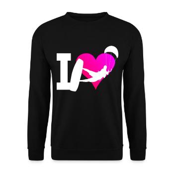 Kitesurf Kitesurfer Kitesurf Hommes Kitesurf - Sweat-shirt Unisexe - noir - Devant - Alina (178cm) & Michal (187cm)