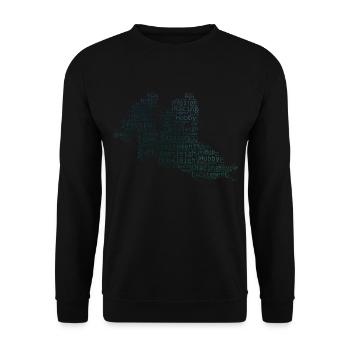 Men's two-man bobsleigh bobsleigh Women's bobsleigh - Unisex Sweatshirt - black - Front - Alina (178cm) & Michal (187cm)