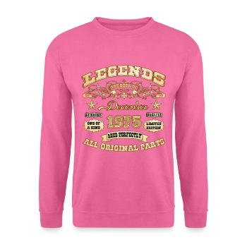 Legends are born in December 1975 - Unisex Sweatshirt - pink - Front