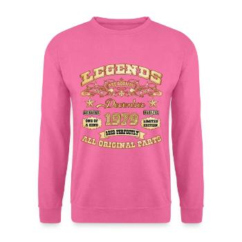 Legends are born in December 1979 - Unisex Sweatshirt - pink - Front
