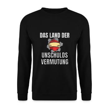Korruption in Österreich für Politik-Interessierte - Unisex Pullover - Schwarz - Vorne - Alina (178cm) & Michal (187cm)