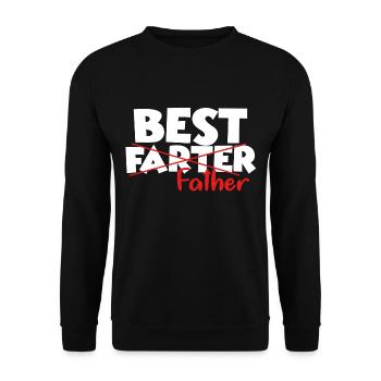 Cadeau drôle pour le papa papa papa humour - Sweat-shirt Unisexe - noir - Devant - Alina (178cm) & Michal (187cm)