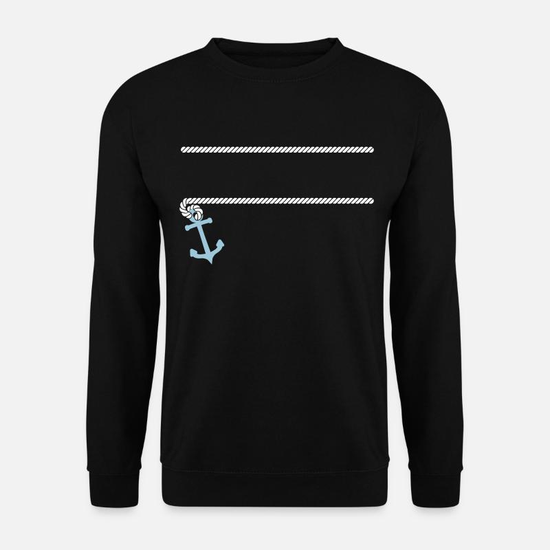 Cadre maritime avec ancre - Sweat-shirt Unisexe - noir