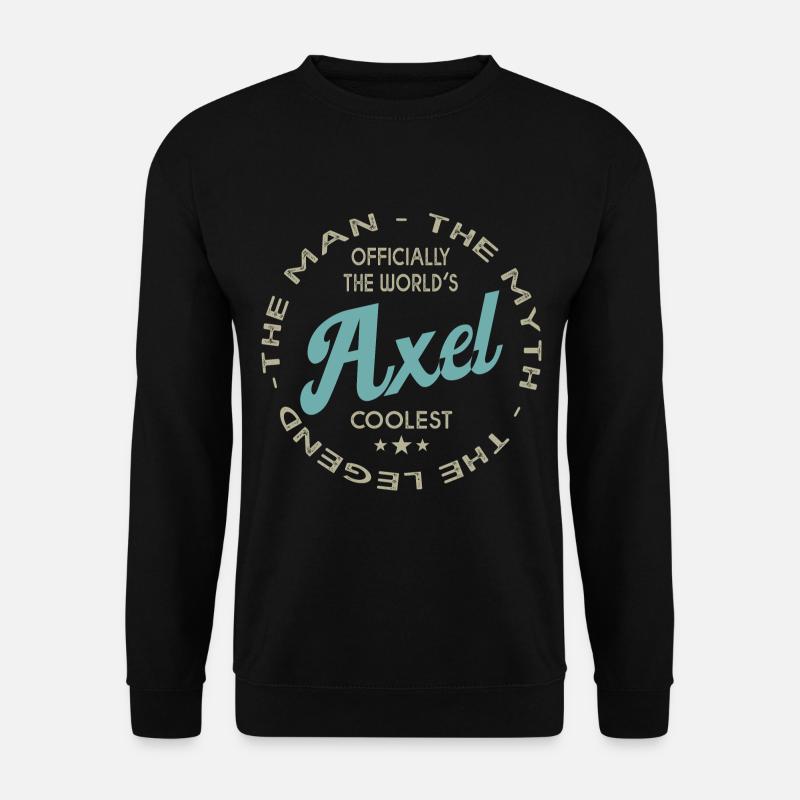 AXEL Namensgeschenk T-Shirt personalisiert Axel - Unisex Pullover - Schwarz