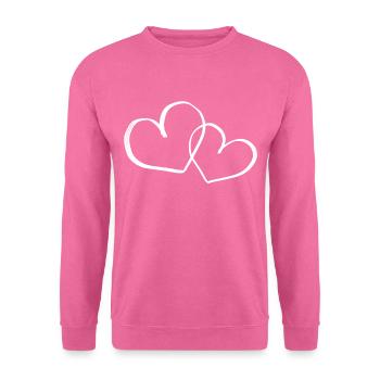 Herzen Symbol - Unisex Pullover - Pink - Vorne