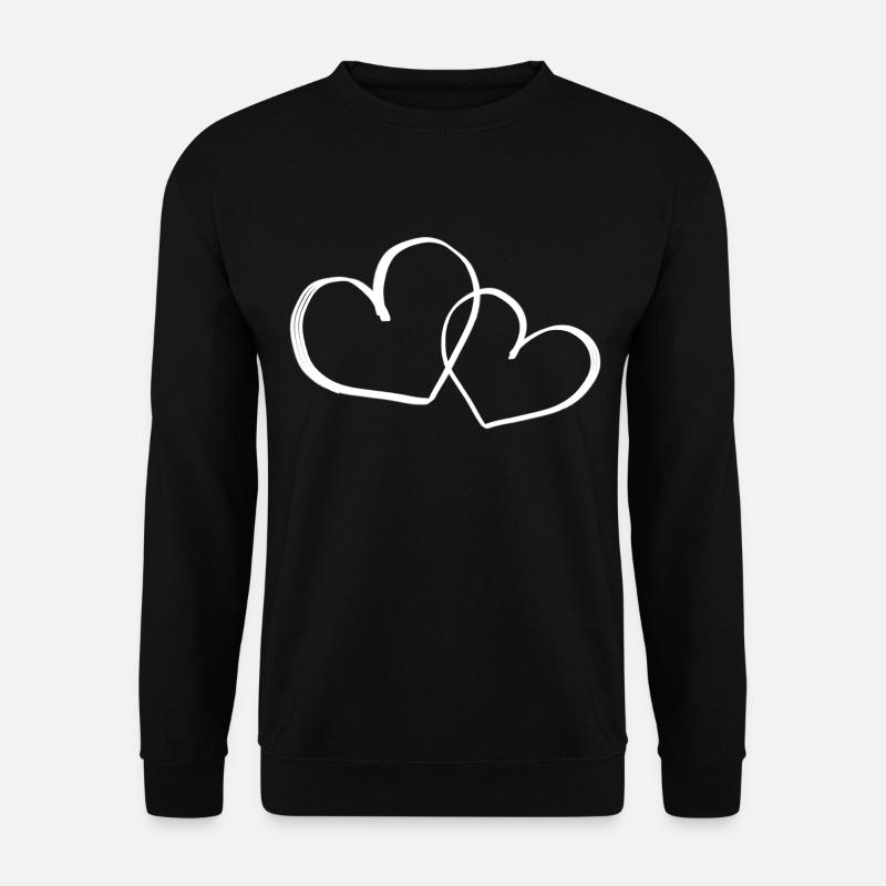 Heart Symbol - Unisex Sweatshirt - black
