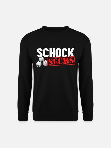 Schocken Knobeln Schock Sechs - Unisex Pullover - Schwarz