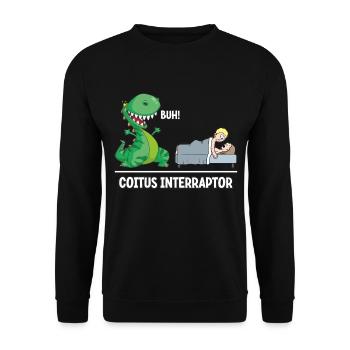 Coitus Interraptor - Unisex Pullover - Schwarz - Vorne - Alina (178cm) & Michal (187cm)
