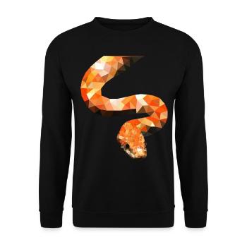 Corn Snake Snake Reptiles Terraristics Gift - Unisex Sweatshirt - black - Front - Alina (178cm) & Michal (187cm)