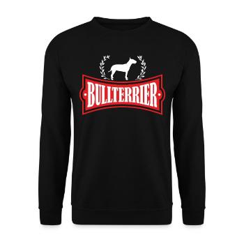 Bullterrier Race de chien - Sweat-shirt Unisexe - noir - Devant - Alina (178cm) & Michal (187cm)