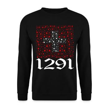 Schweiz T-shirt Geschenkidee - Unisex Pullover - Schwarz - Vorne - Alina (178cm) & Michal (187cm)