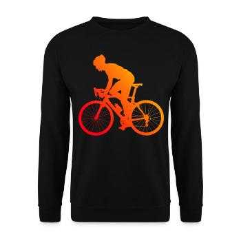Rennrad Rennradfahrer Rennradfahren Damen - Unisex Pullover - Schwarz - Vorne - Alina (178cm) & Michal (187cm)