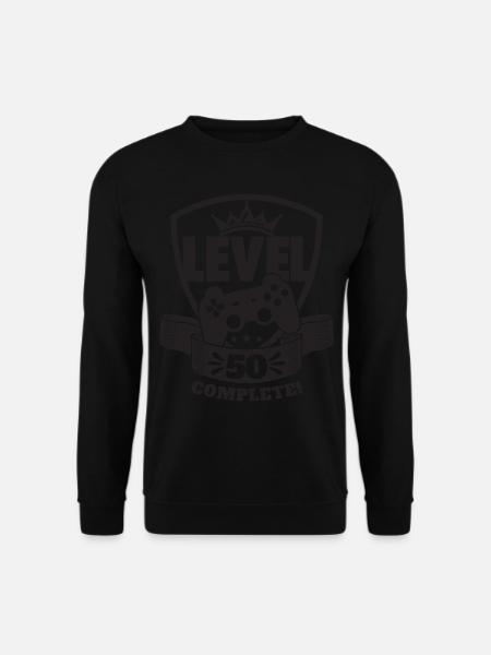 Level 50 Complete Geburtstagsgeschenk 50 Jahre - Unisex Pullover - Schwarz