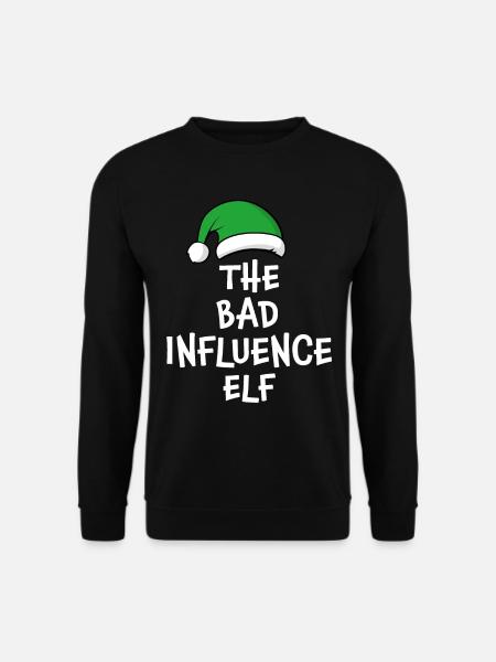 The Bad Influence Elf - Unisex Sweatshirt - black
