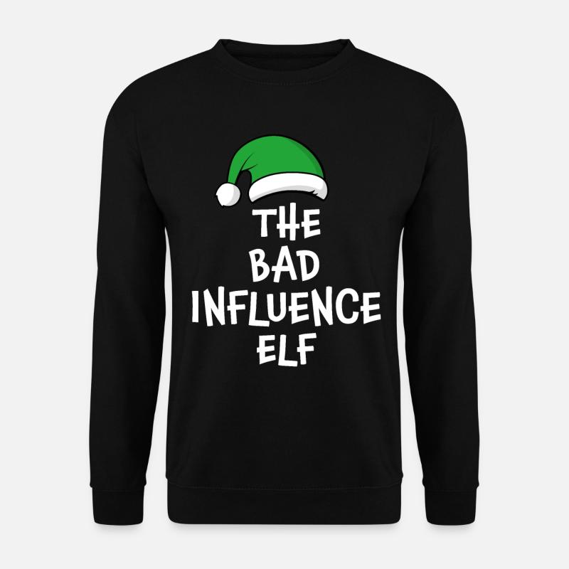 The Bad Influence Elf - Unisex Sweatshirt - black