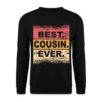 Idée cadeau de la famille Cousin - Sweat-shirt Unisexe - noir - Devant - Alina (178cm) & Michal (187cm)